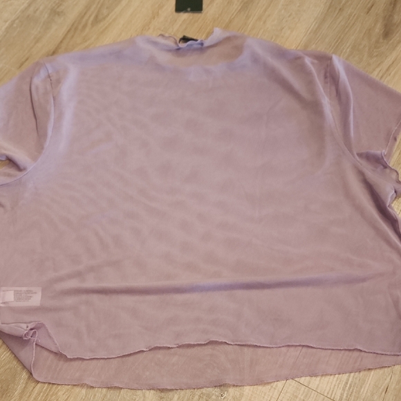 wild fable Lavender Ruffle-Trim Short Sleeve Top - Picture 5 of 7